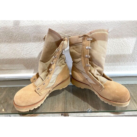 Belleville 220 DES ST Hot Weather Tan Steel Toe Boots Mens Size 5 REG NEW main image 5